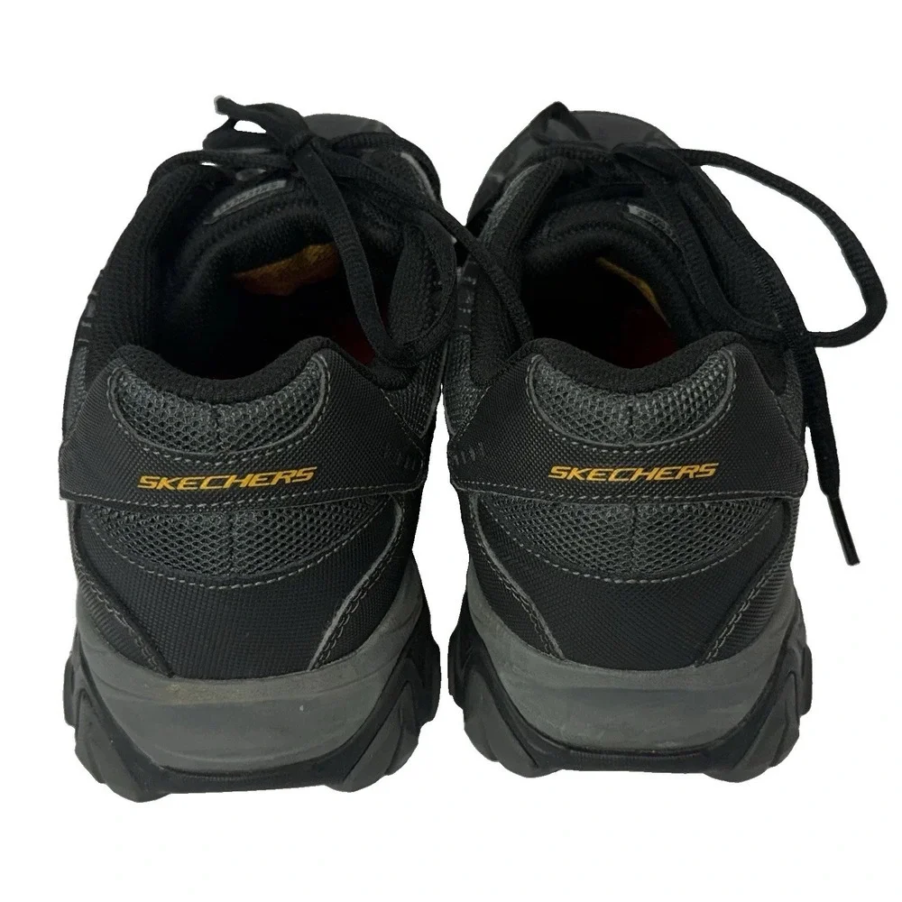 Steel Toe Sketchers Cankton Work Sneakers Black Memory Foam Mens 9.5 NWOB